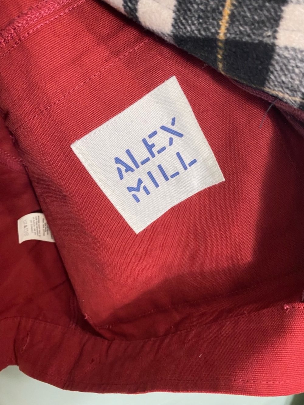 Alex Mill Alison Utility Jacket Red Corduroy Collar Anthropologie Small - Picture 6 of 7